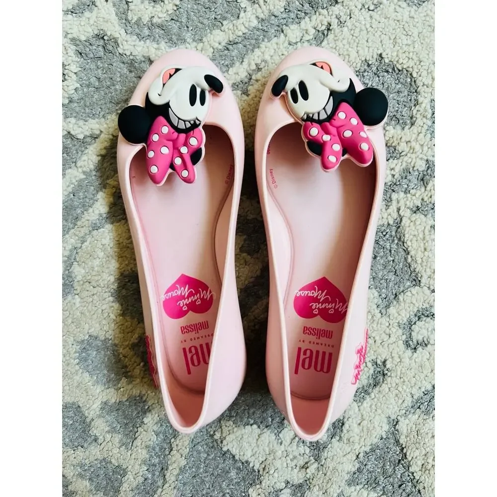NWT❤️Mini Melissa Disney Minnie Mouse Girls shoes sz4